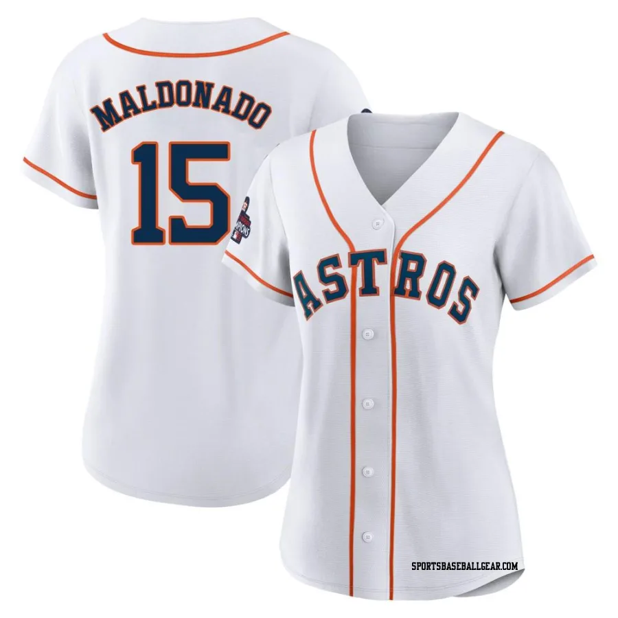 Martin Maldonado Women's Houston Astros White Authentic 2022 World Series Champions Home Jersey