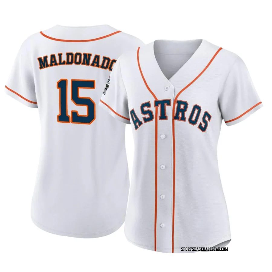 Martin Maldonado Women's Houston Astros White Authentic 2022 World Series Home Jersey