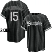 Martin Maldonado Youth Chicago White Sox Black Replica 2021 City Connect Jersey