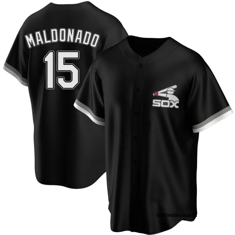 Martin Maldonado Youth Chicago White Sox Black Replica Spring Training Jersey