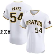 Martin Perez Men's Pittsburgh Pirates White Elite Home Jersey