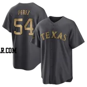 Martin Perez Men's Texas Rangers Charcoal Game Replica 2022 All-Star Jersey