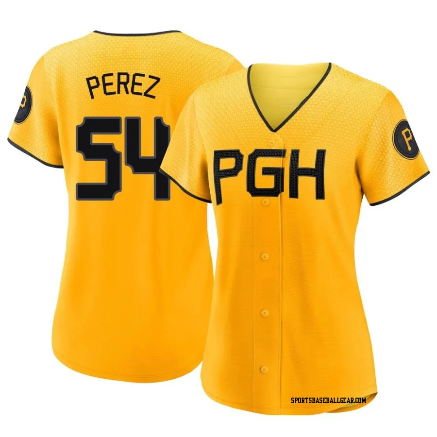 Martin Perez Women's Pittsburgh Pirates Gold Authentic 2023 City Connect Jersey