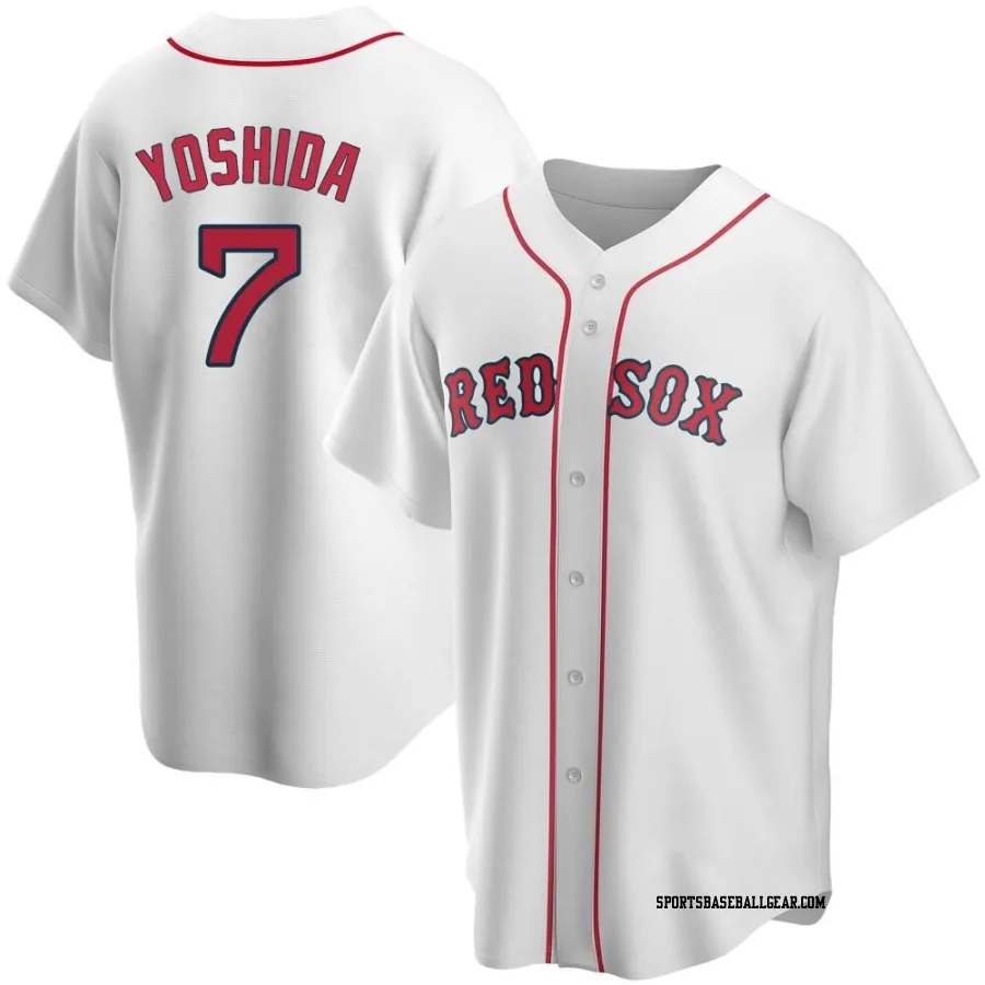 Masataka Yoshida Men's Boston Red Sox White Replica Home Jersey