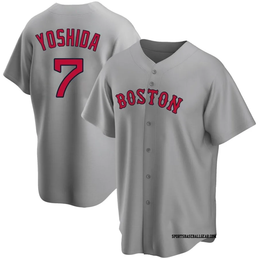 Masataka Yoshida Youth Boston Red Sox Gray Replica Road Jersey