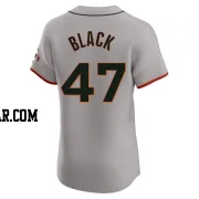 Mason Black Men's San Francisco Giants Gray Elite Road Jersey