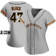 Mason Black Women's San Francisco Giants Gray Authentic Road Jersey