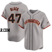 Mason Black Youth San Francisco Giants Gray Limited Away Jersey