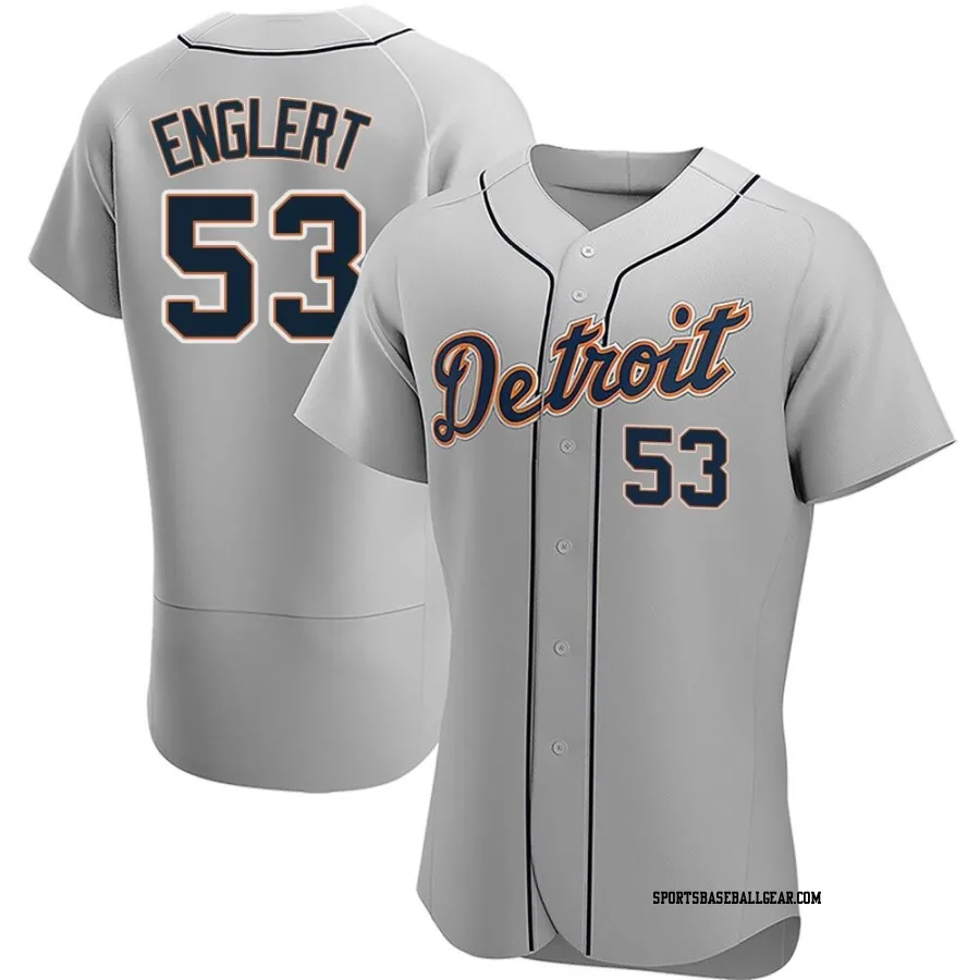 Mason Englert Men's Detroit Tigers Gray Authentic Road Jersey