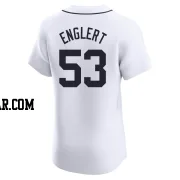 Mason Englert Men's Detroit Tigers White Elite Home Jersey