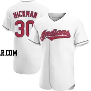 Mason Hickman Men's Cleveland Guardians White Authentic Home Jersey