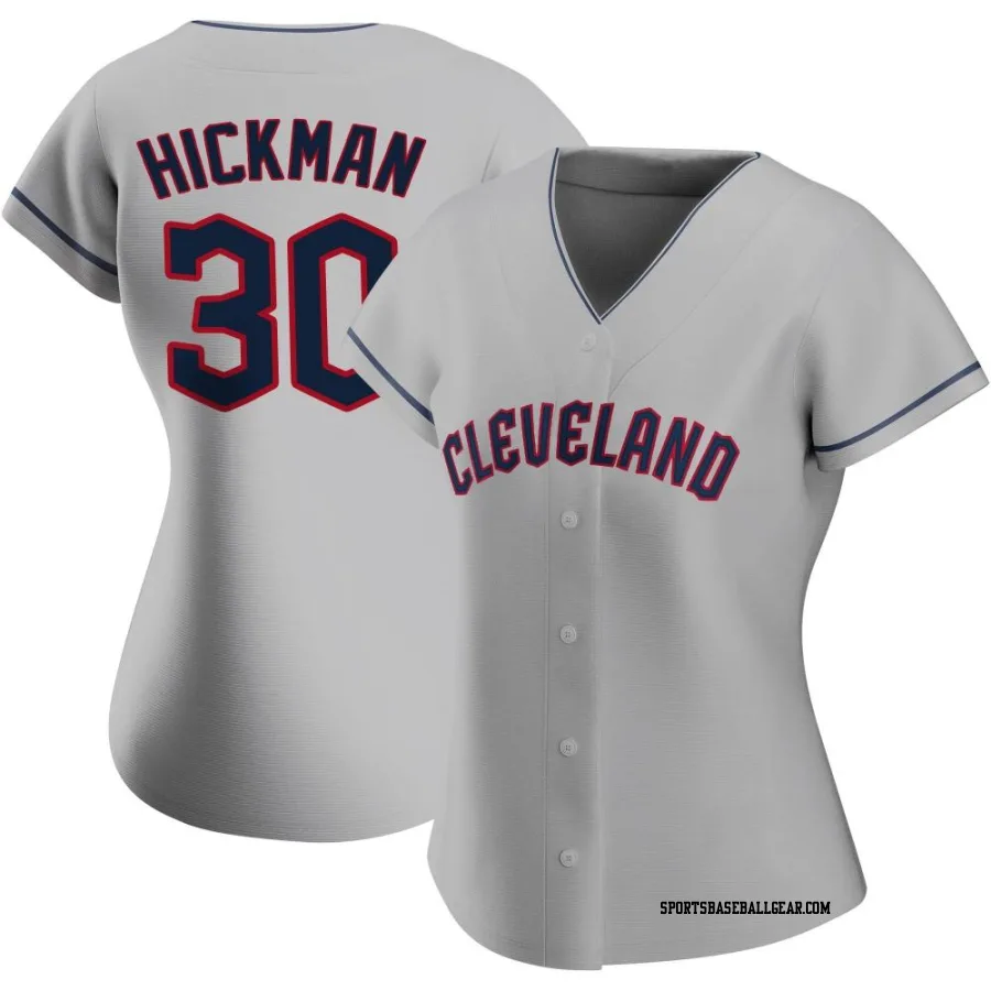 Mason Hickman Women's Cleveland Guardians Gray Authentic Road Jersey