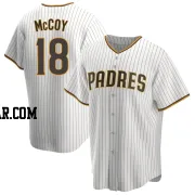 Mason McCoy Men's San Diego Padres White/Brown Replica Home Jersey