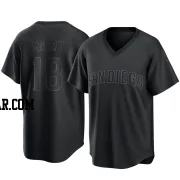 Mason McCoy Youth San Diego Padres Black Replica Pitch Fashion Jersey