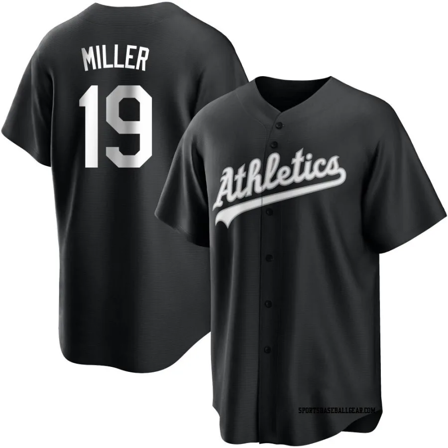 Mason Miller Men's Oakland Athletics Black/White Replica Jersey