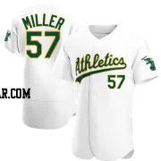 Mason Miller Men's Oakland Athletics White Authentic Home Jersey