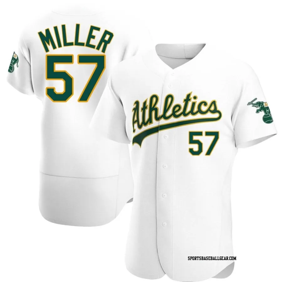 Mason Miller Men's Oakland Athletics White Authentic Home Jersey