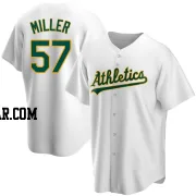 Mason Miller Men's Oakland Athletics White Replica Home Jersey