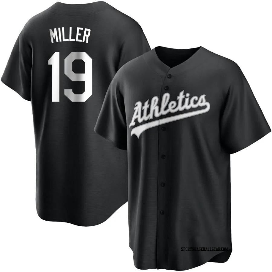 Mason Miller Youth Oakland Athletics Black/White Replica Jersey