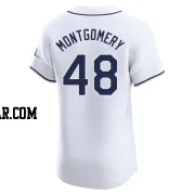 Mason Montgomery Men's Tampa Bay Rays White Elite Home Jersey