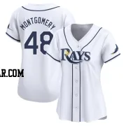 Mason Montgomery Women's Tampa Bay Rays White Limited Home Jersey