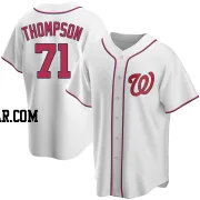 Mason Thompson Men's Washington Nationals White Replica Home Jersey