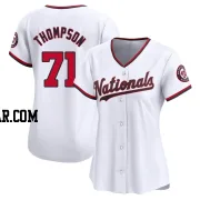 Mason Thompson Women's Washington Nationals White Limited Home Jersey