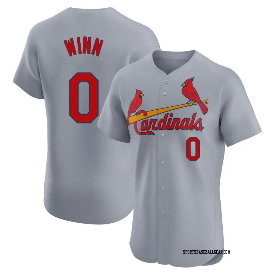 Masyn Winn Men's St. Louis Cardinals Gray Elite Road Jersey