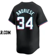 Matt Andriese Men's Miami Marlins Black Limited Alternate Jersey