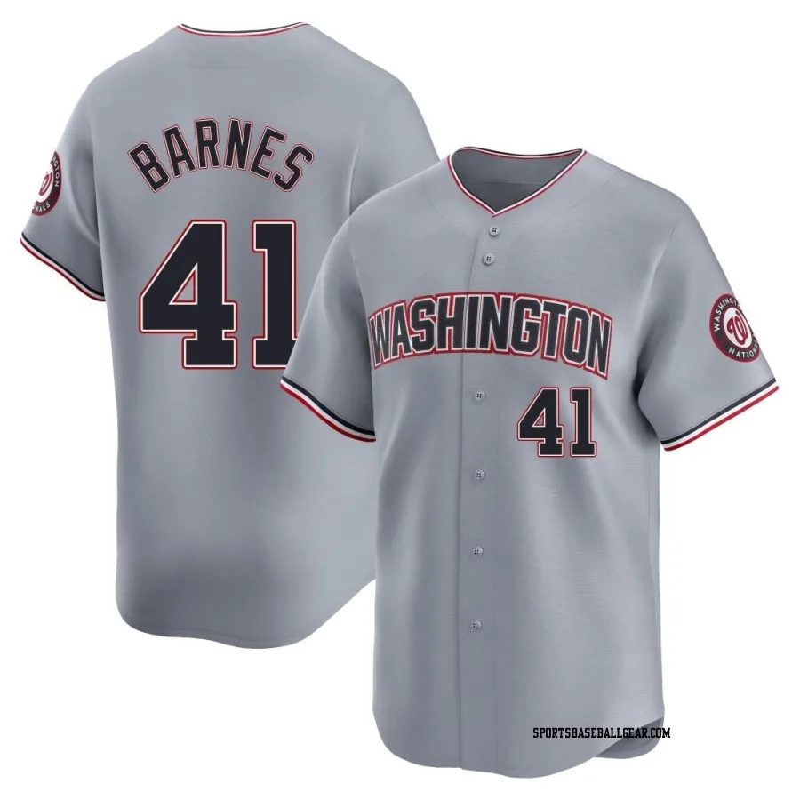 Matt Barnes Men's Washington Nationals Gray Limited Road Jersey