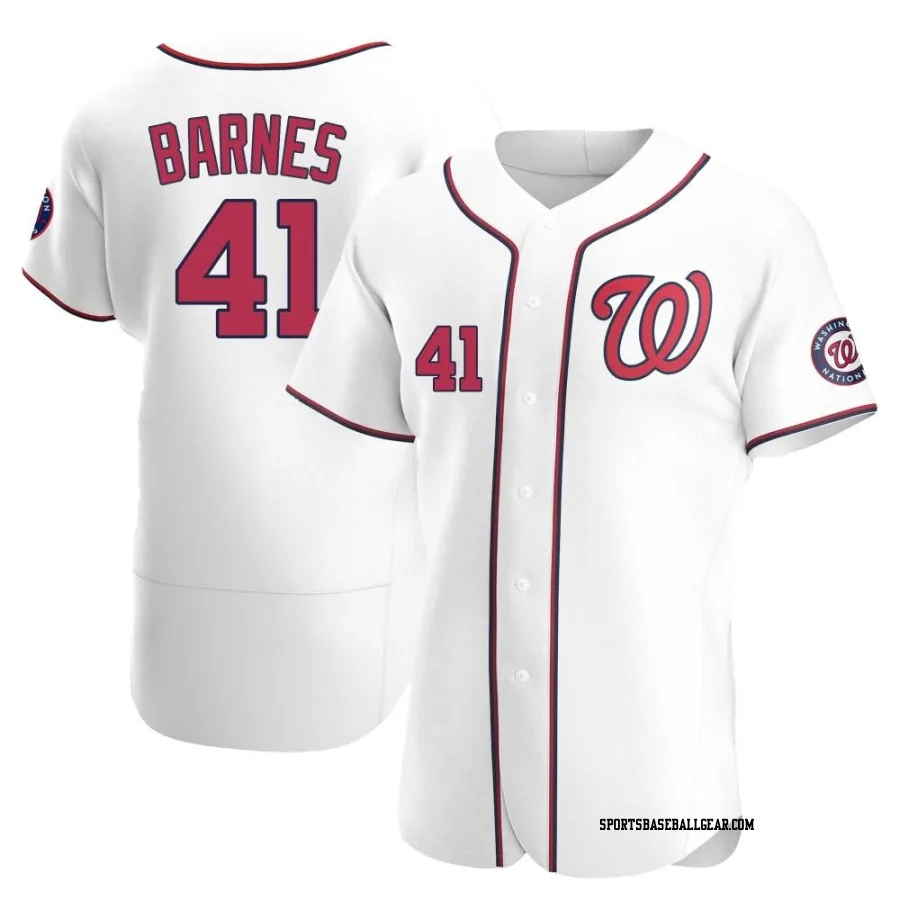 Matt Barnes Men's Washington Nationals White Authentic Home Jersey