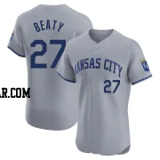 Matt Beaty Men's Kansas City Royals Gray Elite Road Jersey