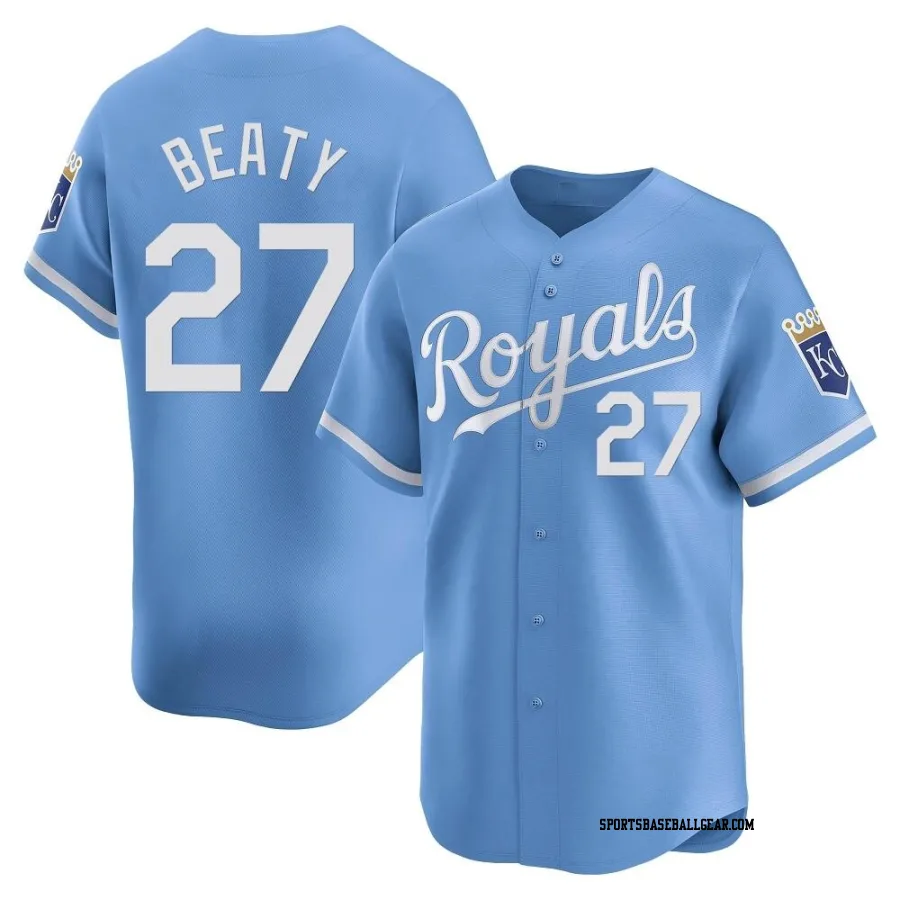 Matt Beaty Men's Kansas City Royals Light Blue Limited Alternate Jersey