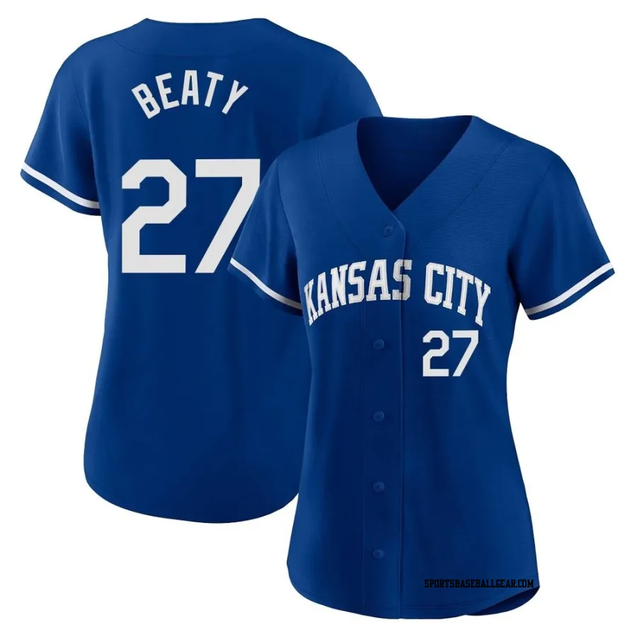 Matt Beaty Men's Kansas City Royals Royal Replica 2022 Alternate Jersey