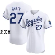 Matt Beaty Men's Kansas City Royals White Elite Home Jersey