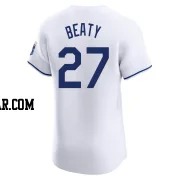 Matt Beaty Men's Kansas City Royals White Elite Home Jersey