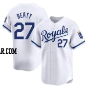 Matt Beaty Men's Kansas City Royals White Limited Home Jersey