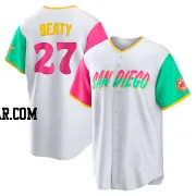 Matt Beaty Men's San Diego Padres White Replica 2022 City Connect Jersey