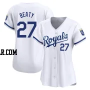 Matt Beaty Women's Kansas City Royals White Limited Home Jersey