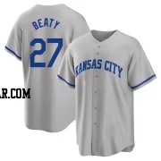 Matt Beaty Youth Kansas City Royals Gray Replica 2022 Road Jersey