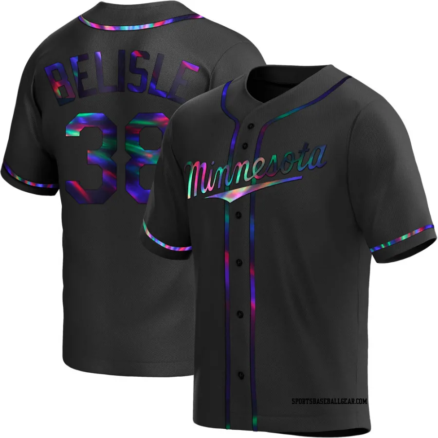 Matt Belisle Men's Minnesota Twins Black Holographic Replica Alternate Jersey