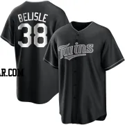 Matt Belisle Men's Minnesota Twins Black/White Replica Jersey