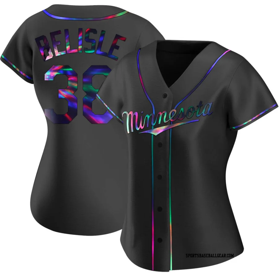 Matt Belisle Women's Minnesota Twins Black Holographic Replica Alternate Jersey