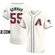 Matt Bowman Men's Arizona Diamondbacks Cream Elite Home Jersey