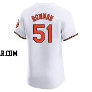 Matt Bowman Men's Baltimore Orioles White Elite Home Jersey