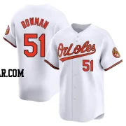 Matt Bowman Men's Baltimore Orioles White Limited Home Jersey