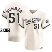 Matt Bowman Men's Minnesota Twins Cream Limited Alternate Jersey