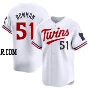 Matt Bowman Men's Minnesota Twins White Limited Home Jersey