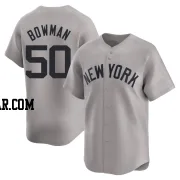 Matt Bowman Men's New York Yankees Gray Limited Away Jersey