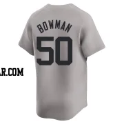 Matt Bowman Men's New York Yankees Gray Limited Away Jersey